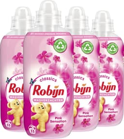 Robijn Classics Pink Sensation Wasverzachter - 4 x 33 wasbeurten - Voordeelverpakking — thumbnail 2