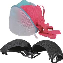 MSV Waszak voor delicaat wasgoed - 2x - lingerie/bh waszak - wit - 11 x 18 x 13 cm — thumbnail 3