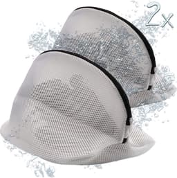 Wasnetten voor de wasmachine, het origineel, 2 stuks, voor schoenen, beha en nog veel meer, verbeterde ritssluiting, wassen, reizen, bewaren, set van 2 — thumbnail 2