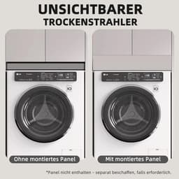 Uittrekbaar Wasrek voor Boven Wasmachine - Ruimtebesparend Draagbaar Droogrek — thumbnail 4
