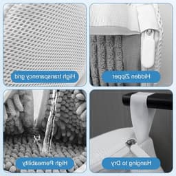 Schoenwaszakken voor wasmachine en droger, 2 stuks, ideaal voor schoenen, wasnet en reiniging — thumbnail 5