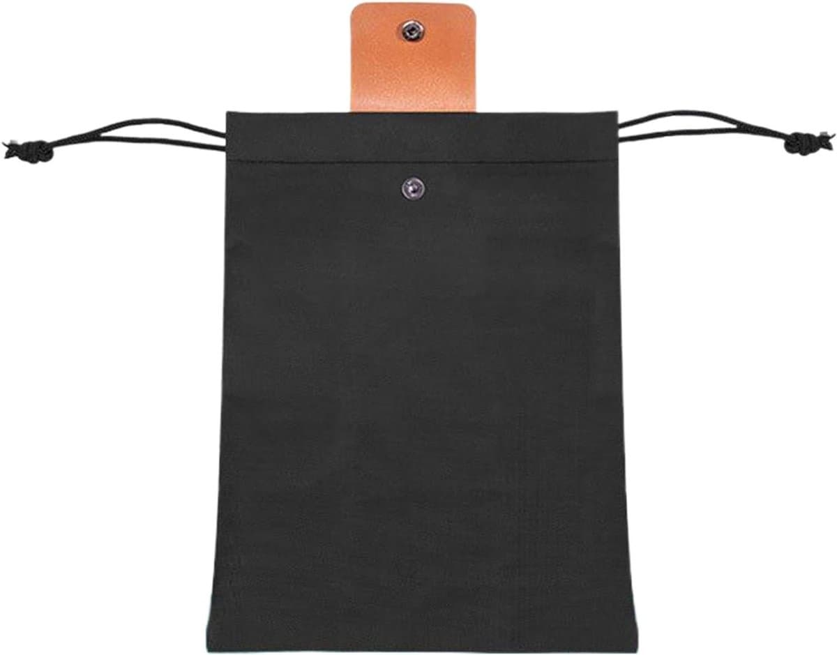 Fruitplukzak Opvouwbaar - Verzamelzak Outdoor - Buiten Verzamelen - Waterdichte Voering - 29x21 cm - Zwart — afbeelding 1