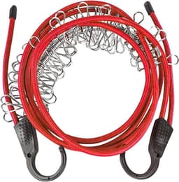 Wastouw - Reis waslijn - Outdoor drogen - Elastisch materiaal - 1.5 meter - Rood — thumbnail 1