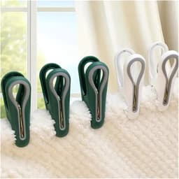 Wasknijpers - Kledingclips - Was ophangen - Zachte grip - 12 stuks - Groen — thumbnail 5