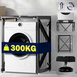 Wasmachine Ombouw - Opbouwmeubel - Kast Wasdroger - Meubel - montage gemak — thumbnail 3