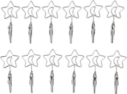 Dubbele Memoclip - Fotohouder Draadklem - Notities Tonen - Dubbele Klemfunctie - 12 Stuks - Zilver — thumbnail 5
