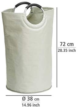 Dailygoods - Dailygoody - Wasmand - Wasverzameling - Slimme opslagoplossing - Beige - 69 Liter - Groot formaat - Geschikt voor volwassenen - 38 x 38 x 72 cm — thumbnail 3