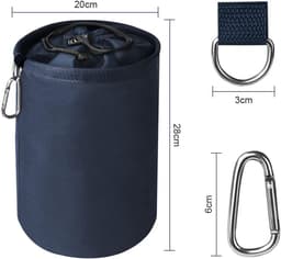 Wasknijper Zak Opbergzak - Grote Capaciteit 150-200 Knijpers - Duurzaam Oxford Polyester - Met Haak & Trekkoord - Voor Wasrek & Buiten Gebruik - Knijperhouder, Peg Bag, Wasaccessoire — thumbnail 3