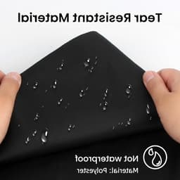 Grote Waszakken voor Reizen en Thuis, Herbruikbare Waszak met Trekkoord voor Vuile Kleding, Ideaal voor Studenten en Reizen - Zwart — thumbnail 2