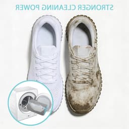 Set van 2 Schoenwaszakken voor de Wasmachine, Herbruikbaar, Geschikt voor Alle Schoenen en Maten, Grijs, Beschermt Schoenen en Verhoogt Wasresultaat — thumbnail 3