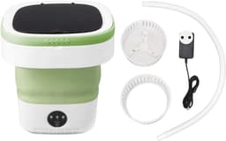 Aura® Camping Wasmachine - Mini Wasmachine - Wasmachines - Opvouwbare Kleine Wasmachine en Droger - 7.5L - met Afvoer - Groen - 30cm x 30cm x 33cm; 2.08 kg — thumbnail 3