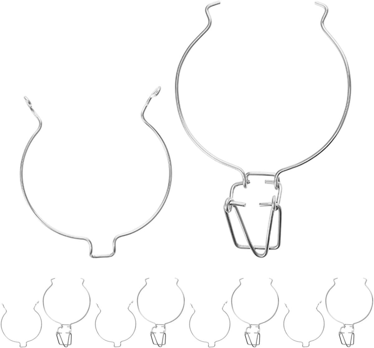 Draadklemmen Weckpotten - Afsluitclips Bussen - Voedsel Bewaren - Veerbelast Ontwerp - 6 Stuks - Zilver — afbeelding 1