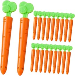 Zaksluiters Wortel - Voedselclips - Voedsel Vers Houden - Sterke Grip - 20 Stuks - Oranje — thumbnail 1