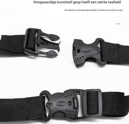 Waslijn voor Auto - Draagbare Kledinglijn - Reizen en Kamperen - Verstelbaar en Antislip - 85-120 cm - Zwart — thumbnail 3