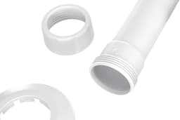 Wasmachine Sifon - Afvoer Fitting - Afvalwater Afvoeren - Met Muurbeugel - DN50 - Wit — thumbnail 3