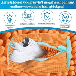 Waszak voor Schoenen, Geschikt voor de Wasmachine, 2 Kleuren, Zipper, Ideaal voor Sneakers en Sportschoenen, Beschermt en Reinigt tijdens het Wassen — thumbnail 5