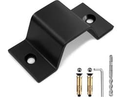 Grondanker Beveiliging - Vloeranker Muuranker - Voertuig Beveiligen - Inclusief Carbide Boor - 2x 16mm Ankerpunten - Zwart