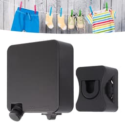 Dailygoods- Waslijn 6m - Intrekbare Drooglijn - Muur Gemonteerd - Roestvrij Staal - Verstelbaar - Maximale Draagkracht 25 kg — thumbnail 4