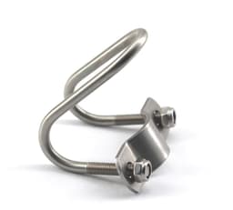 Dailygoods- Pijpclip U-vormig - Roestvrij Staal - 2 Stuks - Eenvoudig te Installeren - Geschikt voor Binnen/Buiten - Corrosiewerend - Pijpbeugel — thumbnail 4