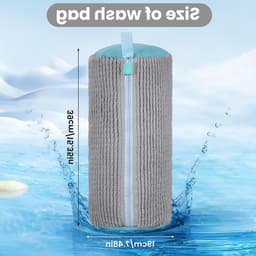 Herbruikbare Schoenwaszak met Rits voor Wasmachine en Droger - 360° Complete Reiniging voor Sneakers en Sportschoenen (Geel) — thumbnail 5