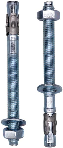Wigankers M14 - Verzinkte ankerbouten - Beton bevestigen - Zelfspannende clip - M14 x 100 mm - Zilver — thumbnail 5