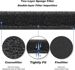 3stuks filter voor droger warmtepompdroger - sponsfilter - filtermat condensdroger - pluisfilter - schuimfilter spons -voor droger 9164761 - 205 x 155 x 30 mm — thumbnail 4
