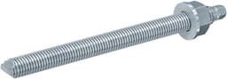 Ankerstang - Bevestigingsstaaf - Machinebevestiging Binnen - Verzinkt Staal - M20 x 290 mm - Zilverkleurig — thumbnail 2