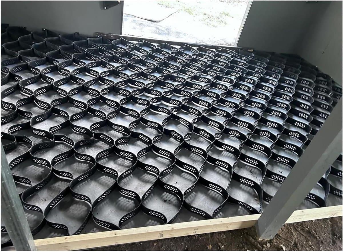 Grondstabilisatieroosters - Grindstabilisator Bodemversterking - Oprit Parkeren Tuin - Hoge Draagkracht 3600kg - 5cm of 10cm dik - Zwart — afbeelding 1