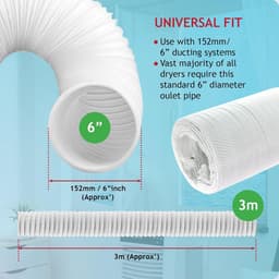 Afvoerslang Verlengset - Airco Slang - Airco Uitbreiding - Universele Pasvorm - 3 meter - Wit — thumbnail 5