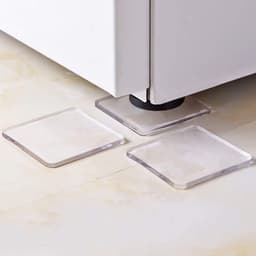Zeynomax - Anti-Vibratie Pads - Geluidsreductie - Transparant - Wasmachine Mat - Antislip - Voor elke vloer - Set van 8 — thumbnail 1
