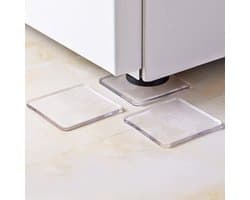 Zeynomax - Anti-Vibratie Pads - Geluidsreductie - Transparant - Wasmachine Mat - Antislip - Voor elke vloer - Set van 8
