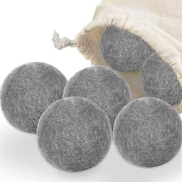 Allecto - Drogerballen - Vilten ballen - Herbruikbaar - Wit — thumbnail 4