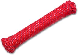 Gekleurde Waslijn - Sterk Koord - Buiten en Binnen - Vuilafstotend en Roestvrij - 20 Meter - Rood — thumbnail 5