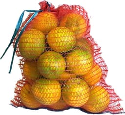 Gaas Zakken - Verpakking Zakken - Groente Fruit Opslag - Met Mondbinder - 40x50 cm - Rood — thumbnail 1