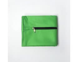 Duurzame groene twill polyester waszak voor huisdieren - Ideaal voor handdoeken, dekens, speelgoed en kleding (L)
