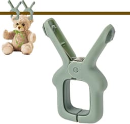 Grote Kledingspelden - Wasknijpers Klemmen - Kleding Drogen - Krachtig Winddicht - 5.5 cm Opening - Wit Groen — thumbnail 4