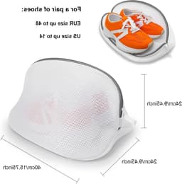 Set van 2 Waszakken voor Schoenen en Delicates, Herbruikbare Waszakken met Rits voor Ondergoed, Sokken en Reizen, Ideaal voor de Wasmachine — thumbnail 4