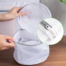 Herbruikbare waszak met trekkoord, anti-haar net voor de wasmachine, ideaal voor het verwijderen van dierenharen en delicate kledingstukken — thumbnail 2