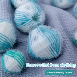 Wasmachine Haren Verwijderaar - Pluisvanger Trommel - Haarvrije Was - Herbruikbaar Nylon - 12 Stuks - Nylon — thumbnail 3