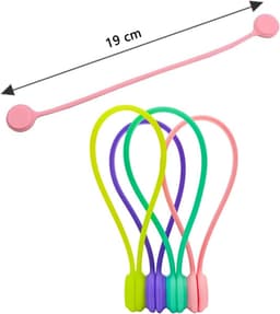 Naaldminder Clips - Stofclips Magnetisch - Kruissteek Houders - Siliconen Materiaal - 19 cm Uitgevouwen - Multicolor — thumbnail 4