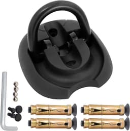 Grondanker Motor - Diefstalbeveiliging Motor - Garagevloer Beveiligen - Volledig Gelast Staal - 18.3 x 5 x 13 cm - Zwart — thumbnail 1
