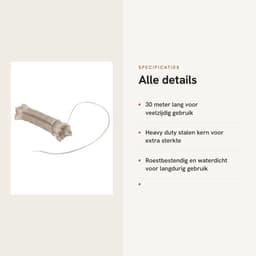 Dailygoods- Waslijn Uittrekbaar 30m - 2 Pack - Stalen Kern - Roestvrij en Waterdicht - Duurzaam - PVC Coating - Waslijn Touw — thumbnail 5