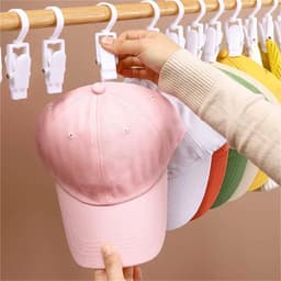 Wasknijpers Hanger Clips - Plastic Pins - Kleding Ophangen - 360 Graden Draaibaar - 10 Stuks - Zwart — thumbnail 4