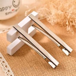 Krokodil Klem Clips - Eendenbek Clips Haarspeld - Haar Styling Accessoires - Tanden Ontwerp - 50 stuks 4.5 cm - Zilver — thumbnail 4