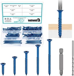 Betonschroefanker platte kop - Schroefanker voor beton - Zware bevestigingen maken - Zelfsnijdend ontwerp - 3/16 inch - Gemengde kleuren — thumbnail 1