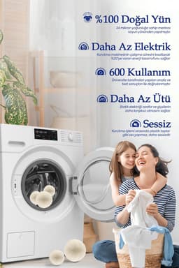 Evonox Clean – Set van 3 Wolvilten Wasdrogerballen + 30ML Geur Essentie Cadeau – Natuurlijk en Milieuvriendelijk — thumbnail 5