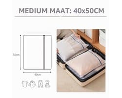 Wasnet - Mesh - Met rits - 40 x 50 cm - Set van 2