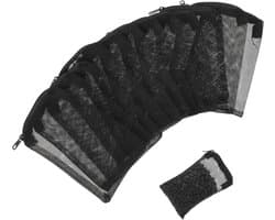 Filterzakken voor Aquariummedia - Zwart - Herbruikbaar Fijnmazig Polyester - Voor Ringen en Filterstenen