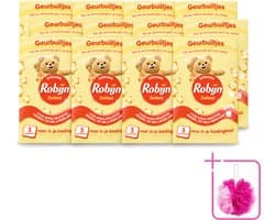 12 x Robijn - Zwitsal - Geurbuiltjes - Zachte Babygeur - Hypoallergeen - 3 Geurbuiltjes - Bulkverpakking - Zwitsal geur - Douchemop - Geurbuiltjes