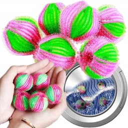 Antiklitters Ballen voor Wasmachine - 6 Stuks - Verwijdert Huisdierhaar — thumbnail 2